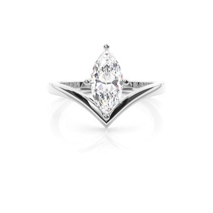 Marquise Solitaire Diamond Rings
