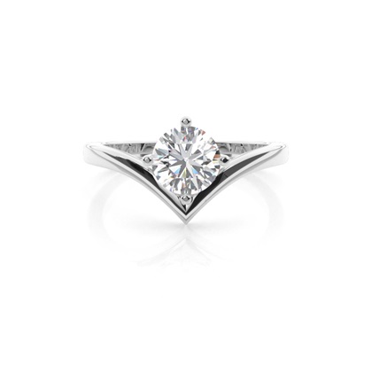 Prong Setting Solitaire Diamond Engagement Ring