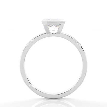 Bezel Setting Solitaire Diamond Engagement Ring