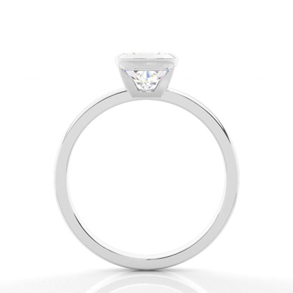 Bezel Setting Solitaire Diamond Engagement Ring