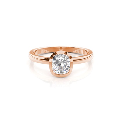 Rose Gold Solitaire Diamond Rings