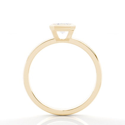 Bezel Setting Solitaire Diamond Engagement Ring