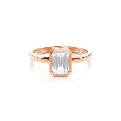 Emerald Solitaire Diamond Rings