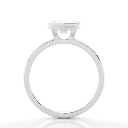 Lünette Einstellung Solitaire Diamond Verlobungsring