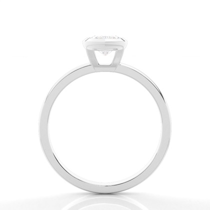 Bezel Setting Solitaire Diamond Engagement Ring