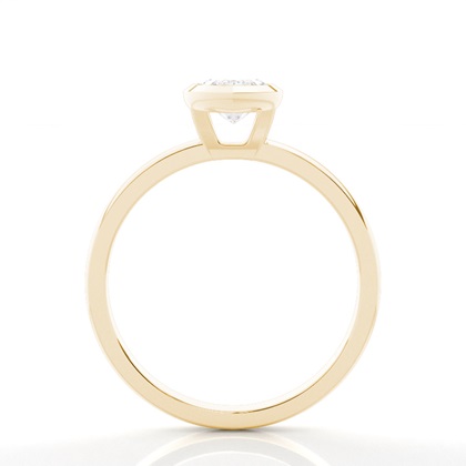 Bezel Setting Solitaire Diamond Engagement Ring