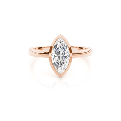 Rose Gold Solitaire Diamond Rings