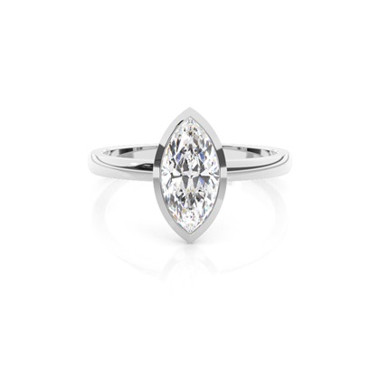 Marquise Solitaire Diamond Rings