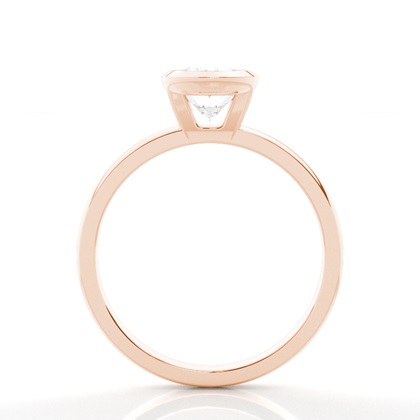 Bezel Setting Solitaire Diamond Engagement Ring