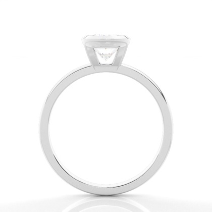 Bezel Setting Solitaire Diamond Engagement Ring