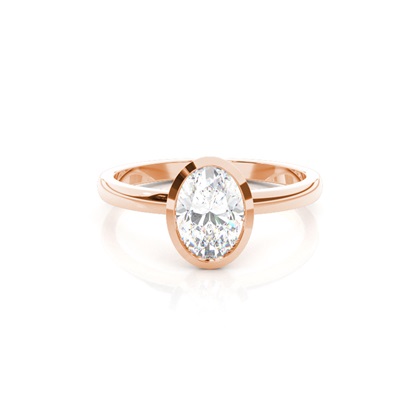 Rose Gold Solitaire Diamond Rings