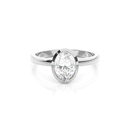 Oval Cut Diamond Rings