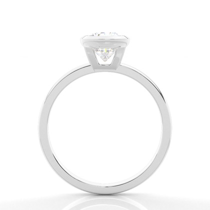 Bezel Setting Solitaire Diamond Engagement Ring