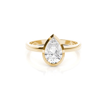 Pear Solitaire Diamond Engagement Rings