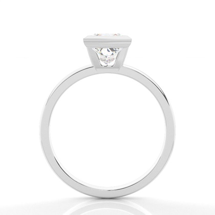 Bezel Setting Solitaire Diamond Engagement Ring