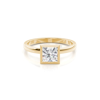 Princess Solitaire Diamond Rings 
