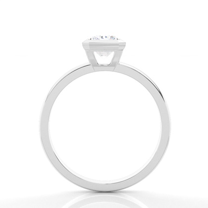 Bezel Setting Solitaire Diamond Engagement Ring