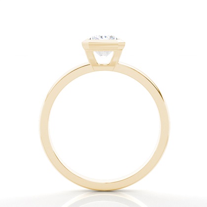 Bezel Setting Solitaire Diamond Engagement Ring