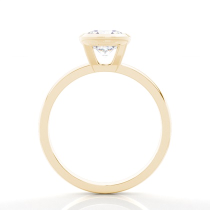 Bezel Setting Solitaire Diamond Engagement Ring