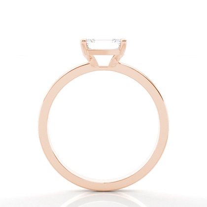 Solitaire Diamond Verlobungsring mit Zinkeneinstellung