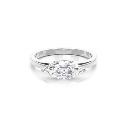 Marquise Solitaire Diamond Rings