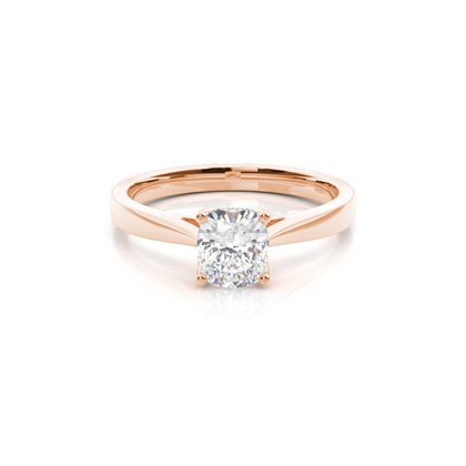 Rose Gold Solitaire Diamond Rings