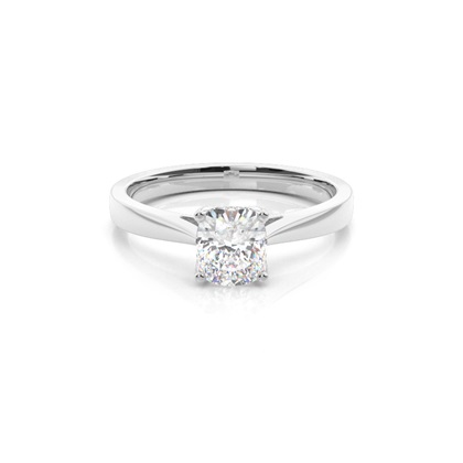 Silver Diamond Engagement Rings