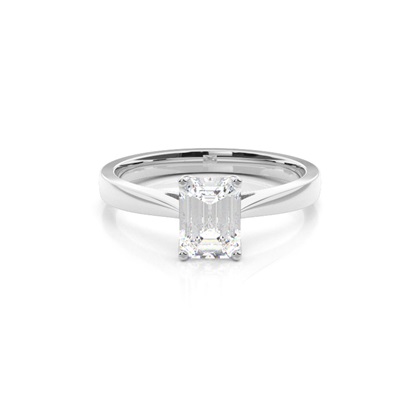 Silver Diamond Engagement Rings