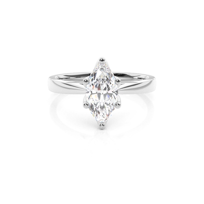 Bague de fiançailles diamant solitaire serti griffes