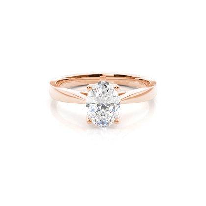 Rose Gold Solitaire Diamond Rings