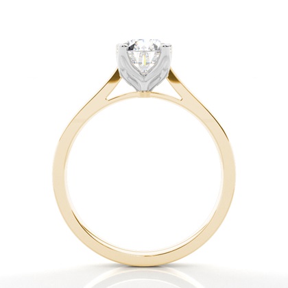 Solitaire Diamond Verlobungsring mit Zinkeneinstellung