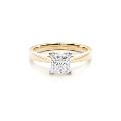 Mixed Metal Diamond Engagement rings