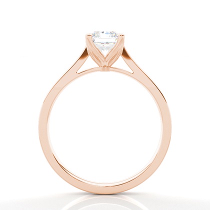 Solitaire Diamond Verlobungsring mit Zinkeneinstellung