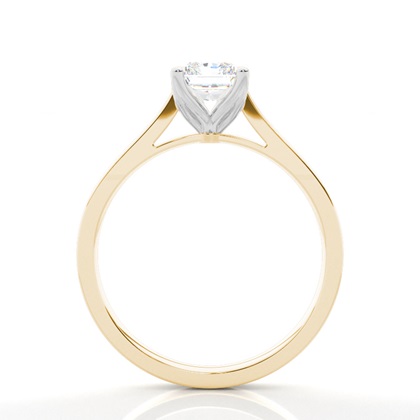 Solitaire Diamond Verlobungsring mit Zinkeneinstellung