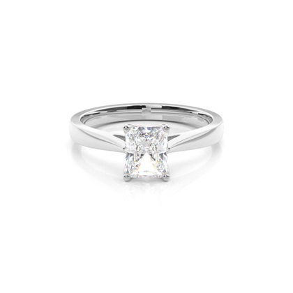 Silver Diamond Engagement Rings