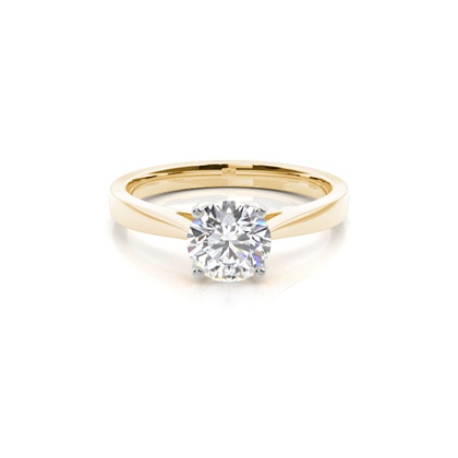 Mixed Metal Diamond Engagement rings