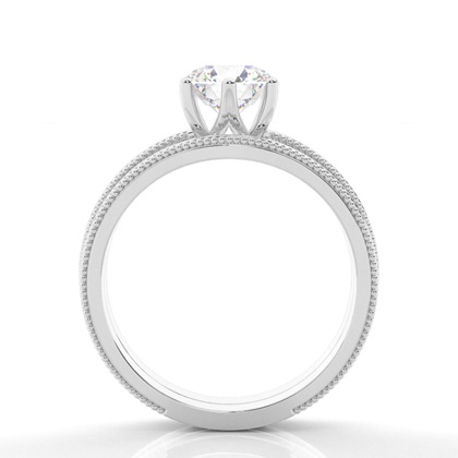 White Gold Bridal Set Diamond Engagement Ring