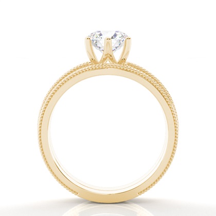 Yellow Gold Bridal Engagement and Wedding Bands Ring Sets