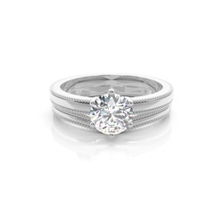 White Gold Bridal Set Diamond Engagement Ring