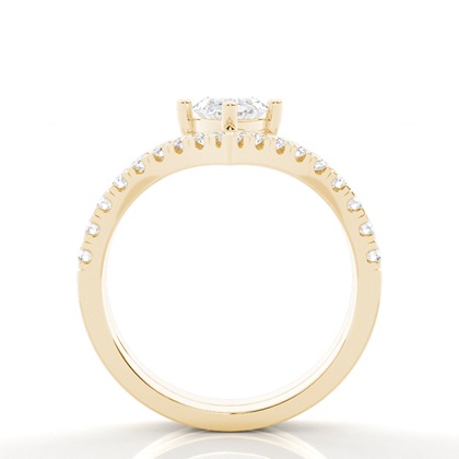 Marquise Yellow Gold Bridal Engagement and Wedding Bands Ring Sets