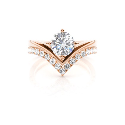 Rose Gold Diamond Engagement Rings