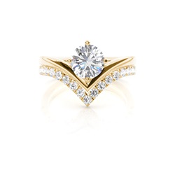 White Gold Bridal Set Diamond Engagement Ring