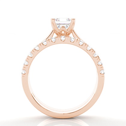 Asscher Bridal Engagement and Wedding Ring Sets