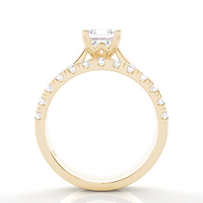 Asscher Bridal Engagement and Wedding Ring Sets