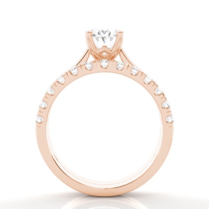 Oval Bridal Set Engagement Ring