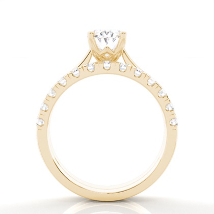 Oval Bridal Set Engagement Ring