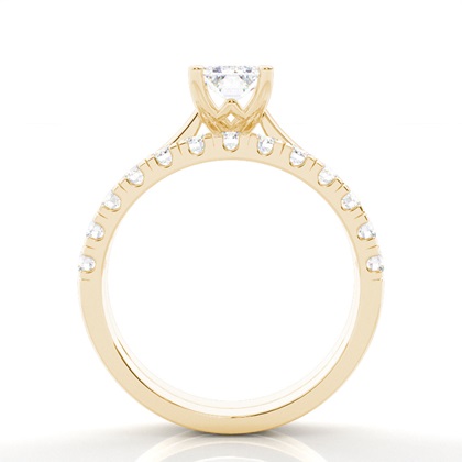 2.00 Carat Yellow Gold Bridal Set Engagement Rings