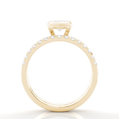 Marquise Yellow Gold Bridal Engagement and Wedding Bands Ring Sets