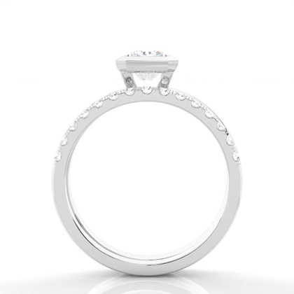 Radiant Bridal Set Engagement Rings