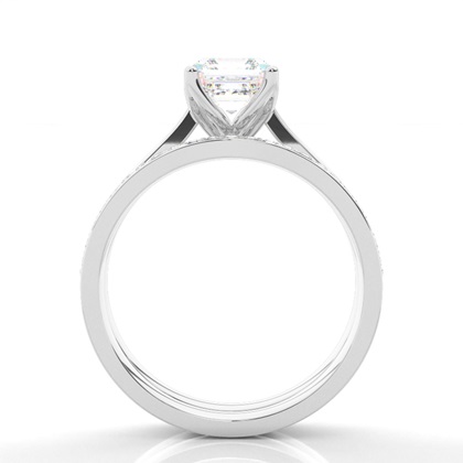 Asscher Bridal Diamond Engagement and Wedding Ring Sets